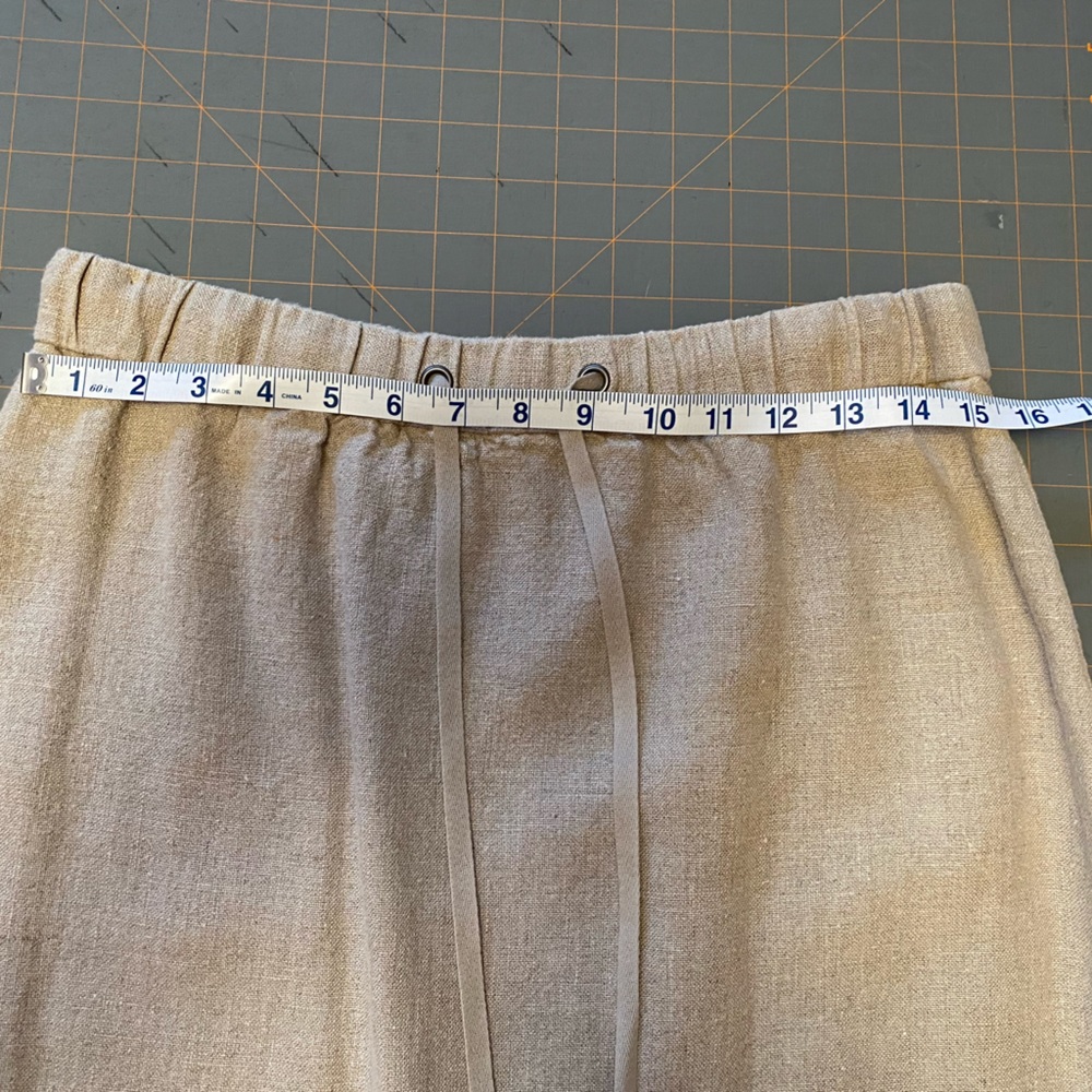 EILEEN FISHER vintage organic linen long skirt, small
